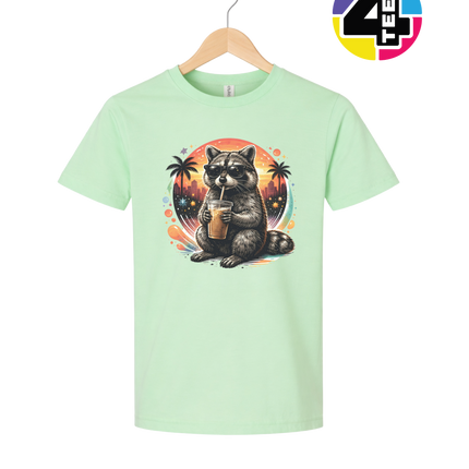 Raccoon Cool Summer Youth Tee