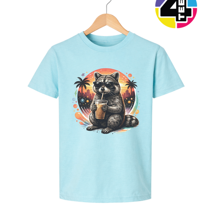 Raccoon Cool Summer Youth Tee