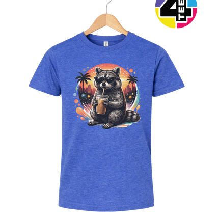 Raccoon Cool Summer Youth Tee