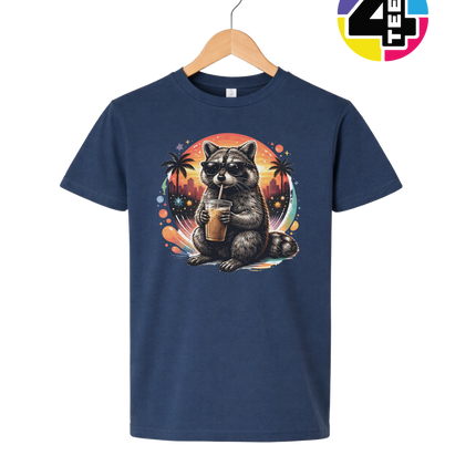 Raccoon Cool Summer Youth Tee