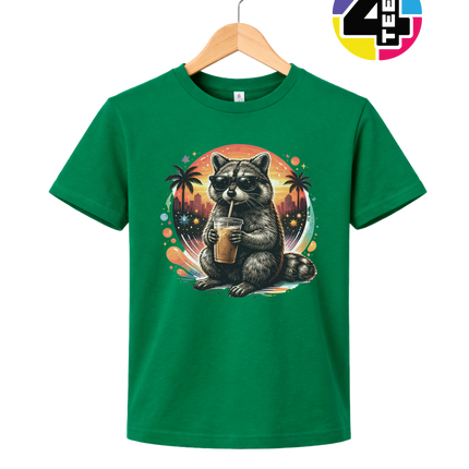 Raccoon Cool Summer Youth Tee