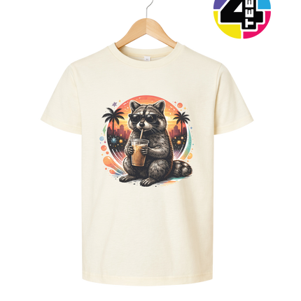 Raccoon Cool Summer Youth Tee