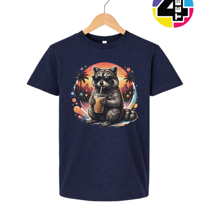Raccoon Cool Summer Youth Tee