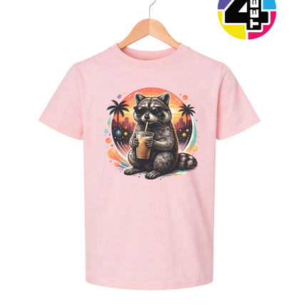 Raccoon Cool Summer Youth Tee