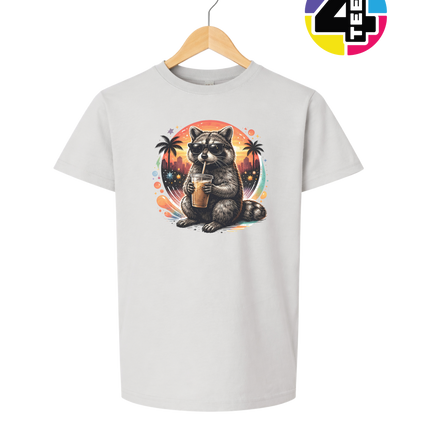 Raccoon Cool Summer Youth Tee