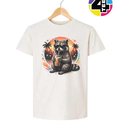 Raccoon Cool Summer Youth Tee