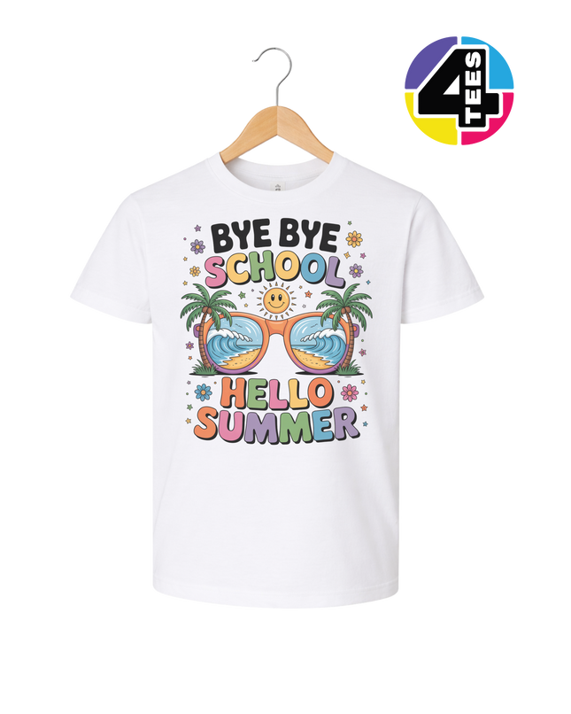 Bye Bye School Youth Tee