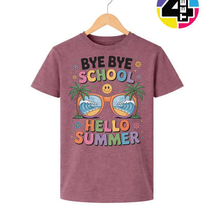 Bye Bye School Youth Tee