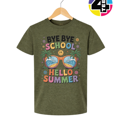 Bye Bye School Youth Tee