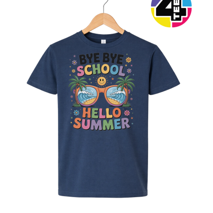 Bye Bye School Youth Tee