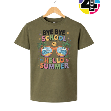 Bye Bye School Youth Tee