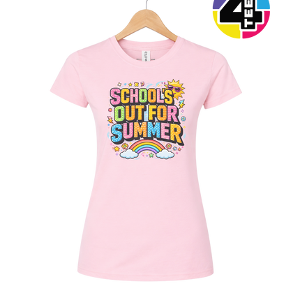 School's Out For Summer Rainbow Women's Tee