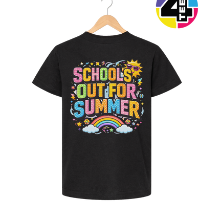 School's Out For Summer Rainbow Youth Tee