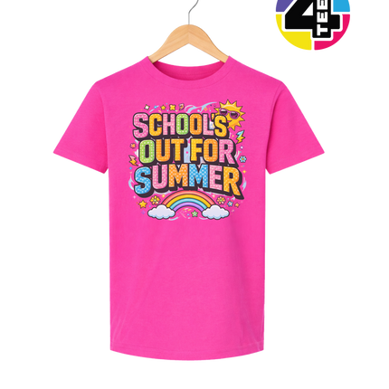 School's Out For Summer Rainbow Youth Tee