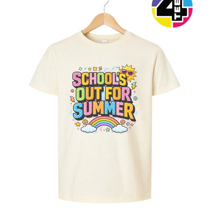 School's Out For Summer Rainbow Youth Tee