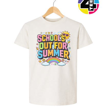 School's Out For Summer Rainbow Youth Tee