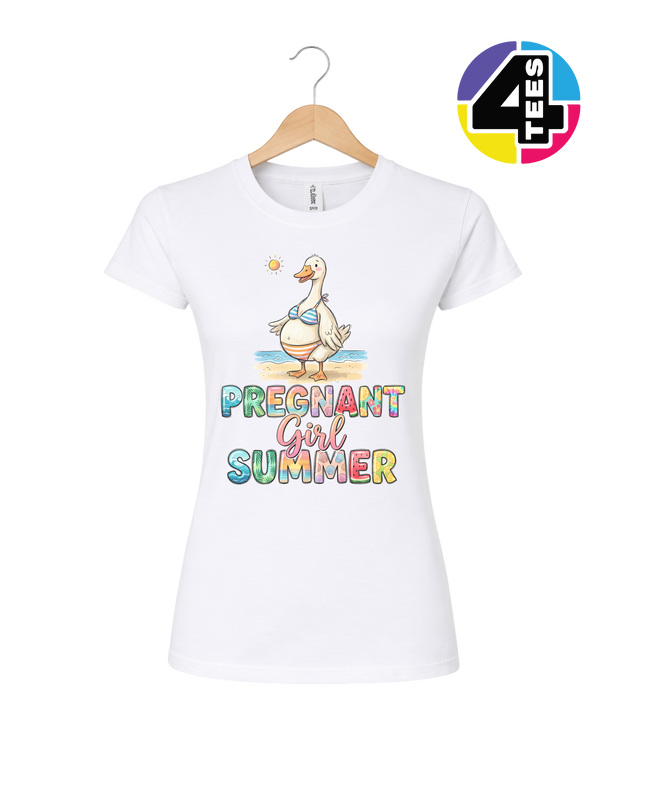 Pregnant Girl Summer Women's Tee