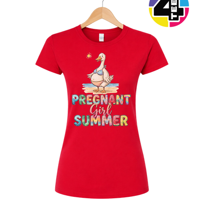 Pregnant Girl Summer Women's Tee