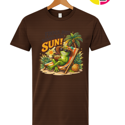 Summer Frog Just Wanna Have Fun Tee