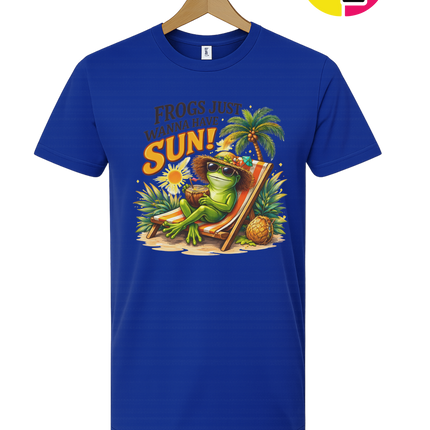 Summer Frog Just Wanna Have Fun Tee