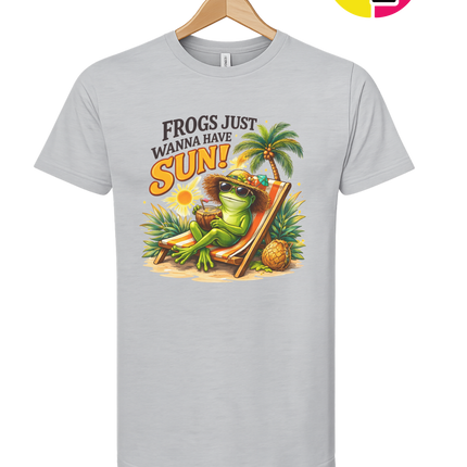 Summer Frog Just Wanna Have Fun Tee