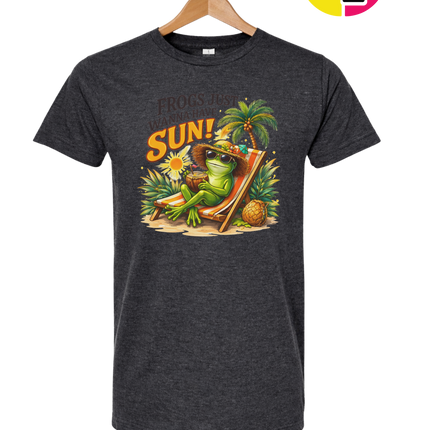 Summer Frog Just Wanna Have Fun Tee