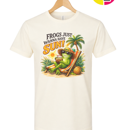 Summer Frog Just Wanna Have Fun Tee
