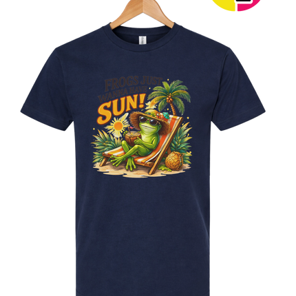 Summer Frog Just Wanna Have Fun Tee