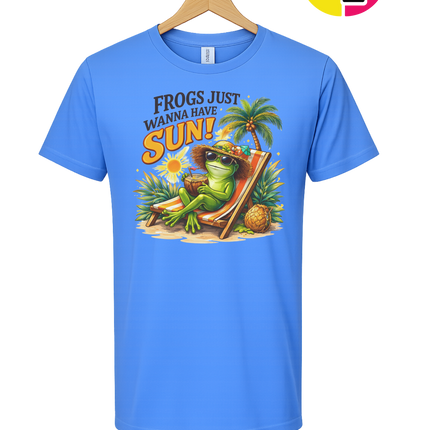 Summer Frog Just Wanna Have Fun Tee