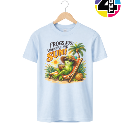 Summer Frog Just Wanna Have Fun Youth Tee