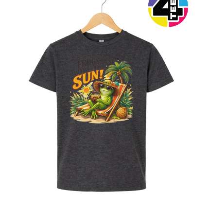 Summer Frog Just Wanna Have Fun Youth Tee
