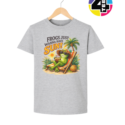 Summer Frog Just Wanna Have Fun Youth Tee
