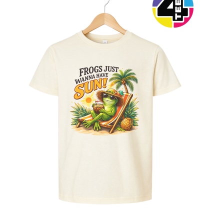 Summer Frog Just Wanna Have Fun Youth Tee