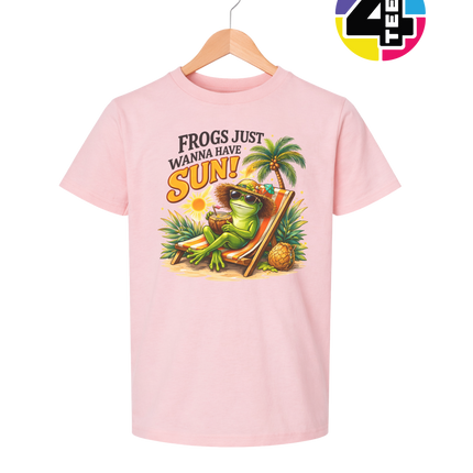 Summer Frog Just Wanna Have Fun Youth Tee