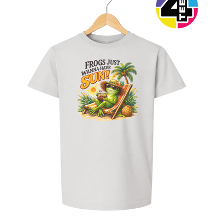 Summer Frog Just Wanna Have Fun Youth Tee