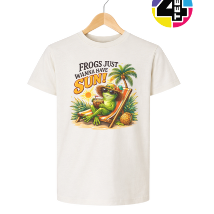 Summer Frog Just Wanna Have Fun Youth Tee