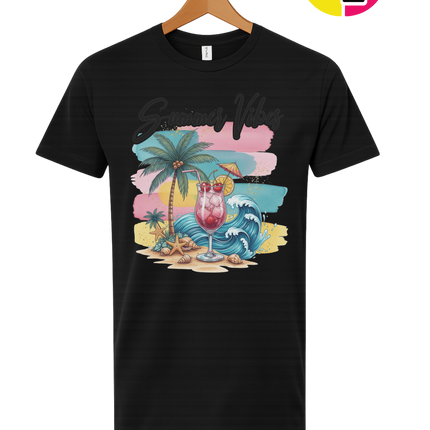 Summer Vibes Retro Beach Tee