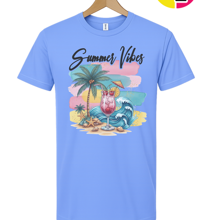 Summer Vibes Retro Beach Tee