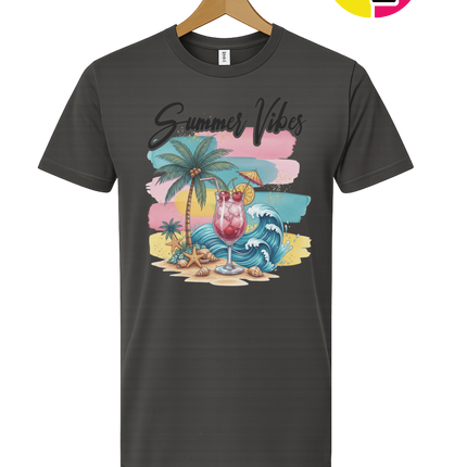 Summer Vibes Retro Beach Tee