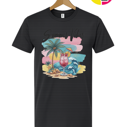 Summer Vibes Retro Beach Tee