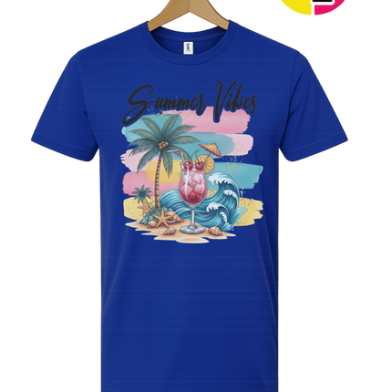 Summer Vibes Retro Beach Tee