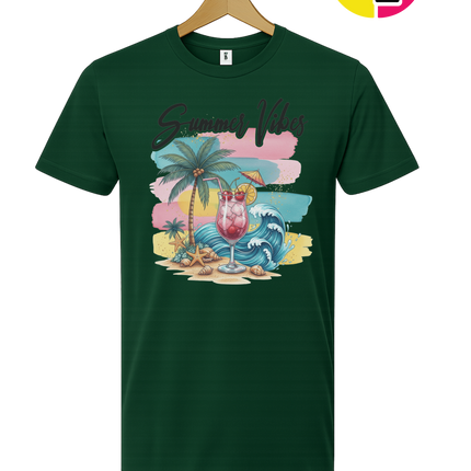 Summer Vibes Retro Beach Tee