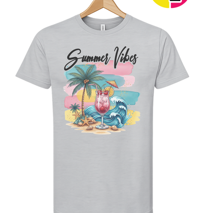 Summer Vibes Retro Beach Tee