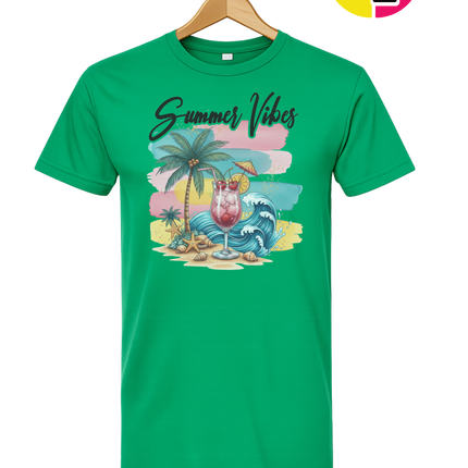 Summer Vibes Retro Beach Tee