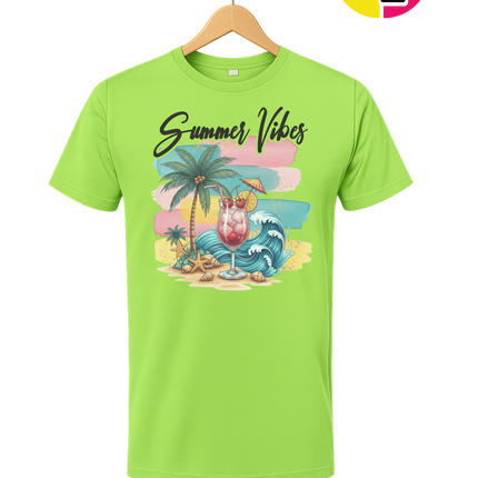 Summer Vibes Retro Beach Tee
