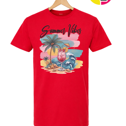 Summer Vibes Retro Beach Tee