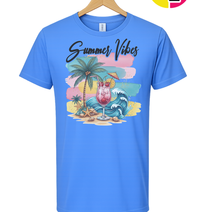 Summer Vibes Retro Beach Tee