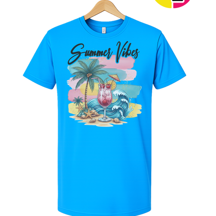 Summer Vibes Retro Beach Tee