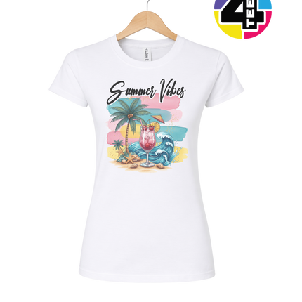 Summer Vibes Retro Beach Women's Tee