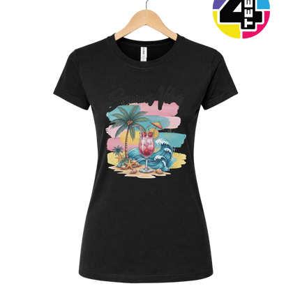 Summer Vibes Retro Beach Women's Tee